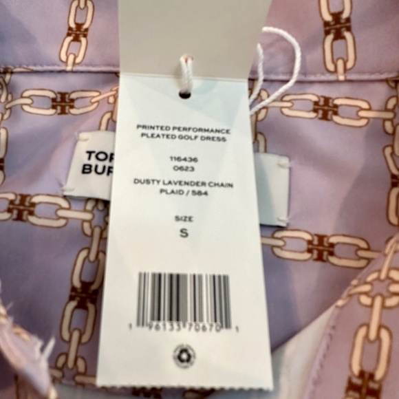 🍬 Tory Burch Sport Printed Performance Stretch Golf Dress - NWT - Size S 🍬 - Picture 6 of 7